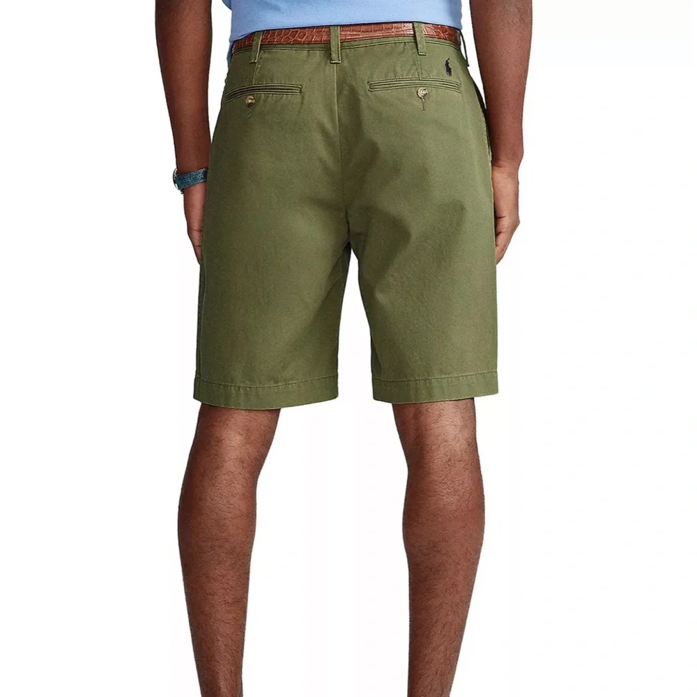 POLO RALPH LAUREN CLASSIC FIT OLIVE GREEN‎ SHORTS